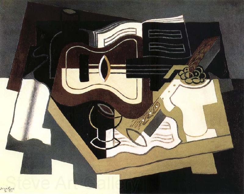 Juan Gris Guitar and clarinet Norge oil painting art